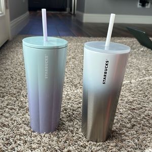 Stainless steel Starbucks tumblers